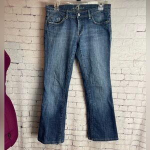 Seven for all mankind size 29 bootcut low rise jeans dark wash